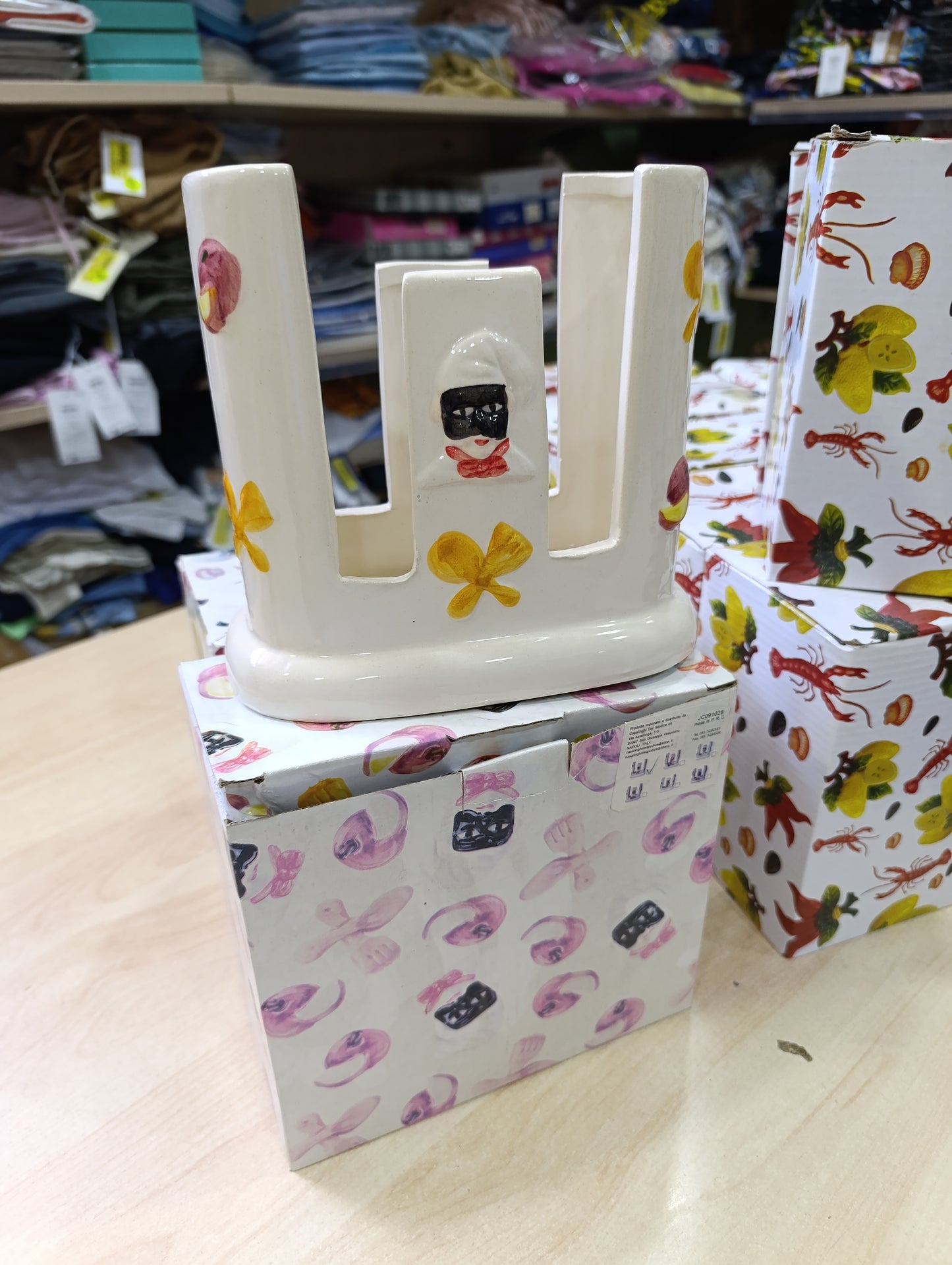 Porta bicchieri in ceramica piccolo e grande a 2 euro
