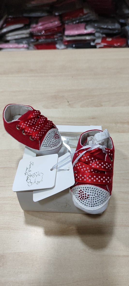 scarpetta con lacci neonata a 5 euro