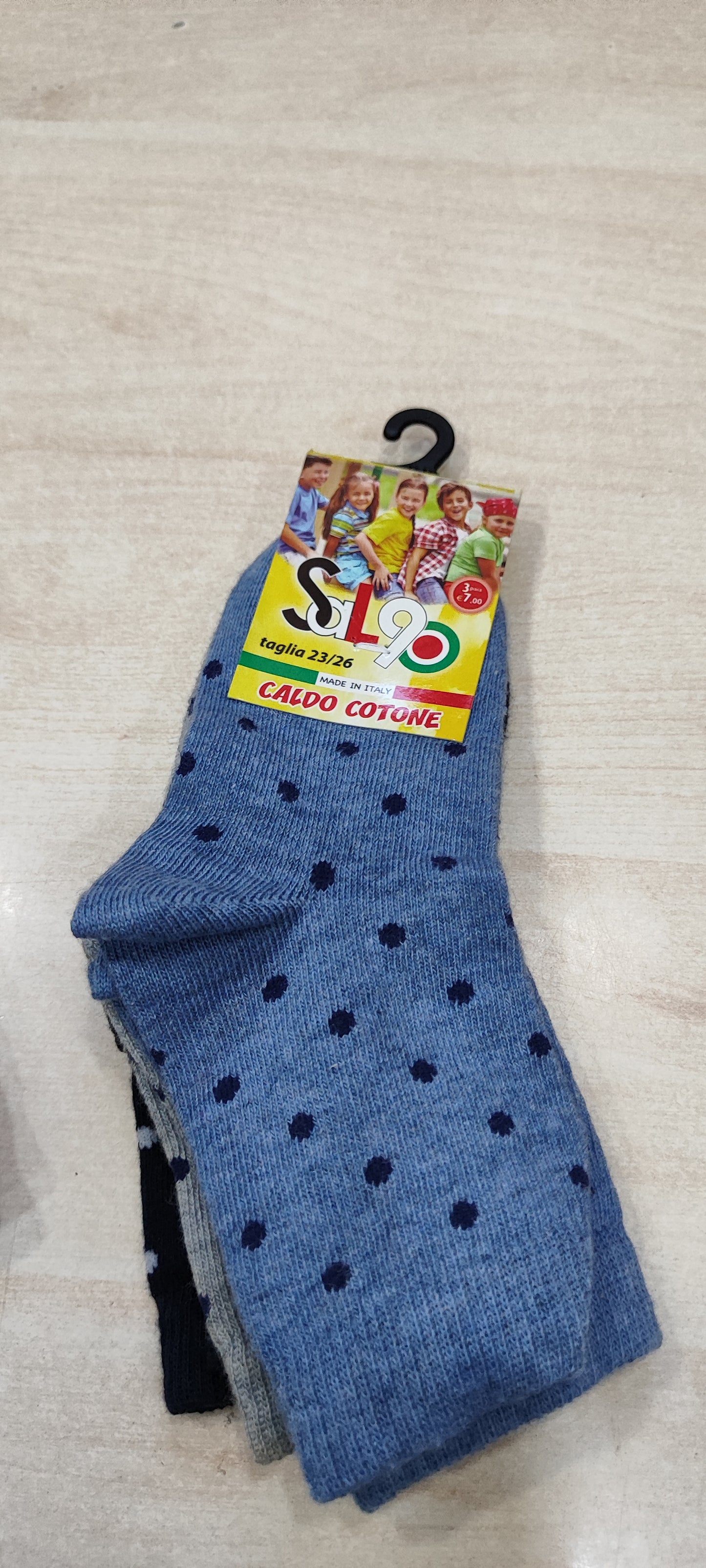 Calzini bimbi caldo cotone a 0,50