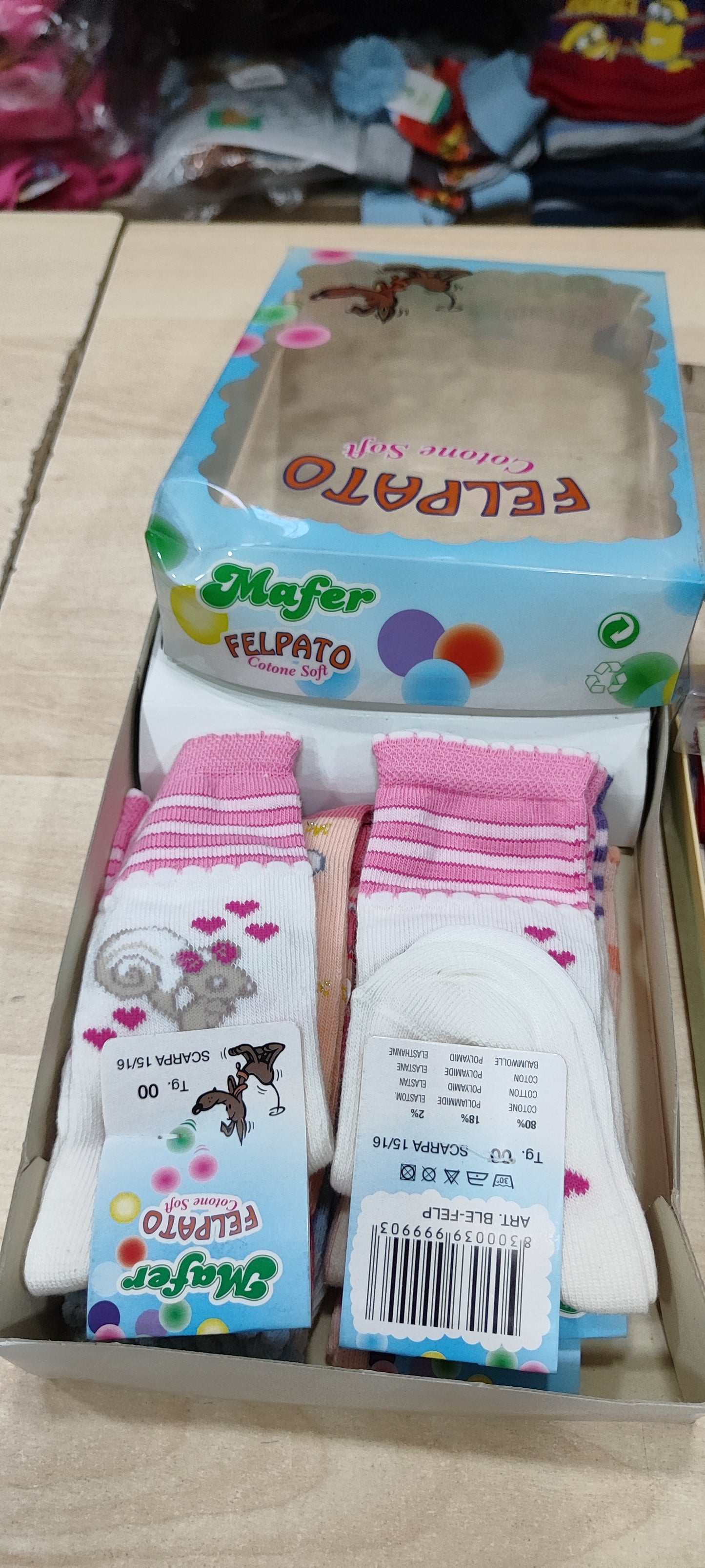 Calzini bimbi caldo cotone a 0,50