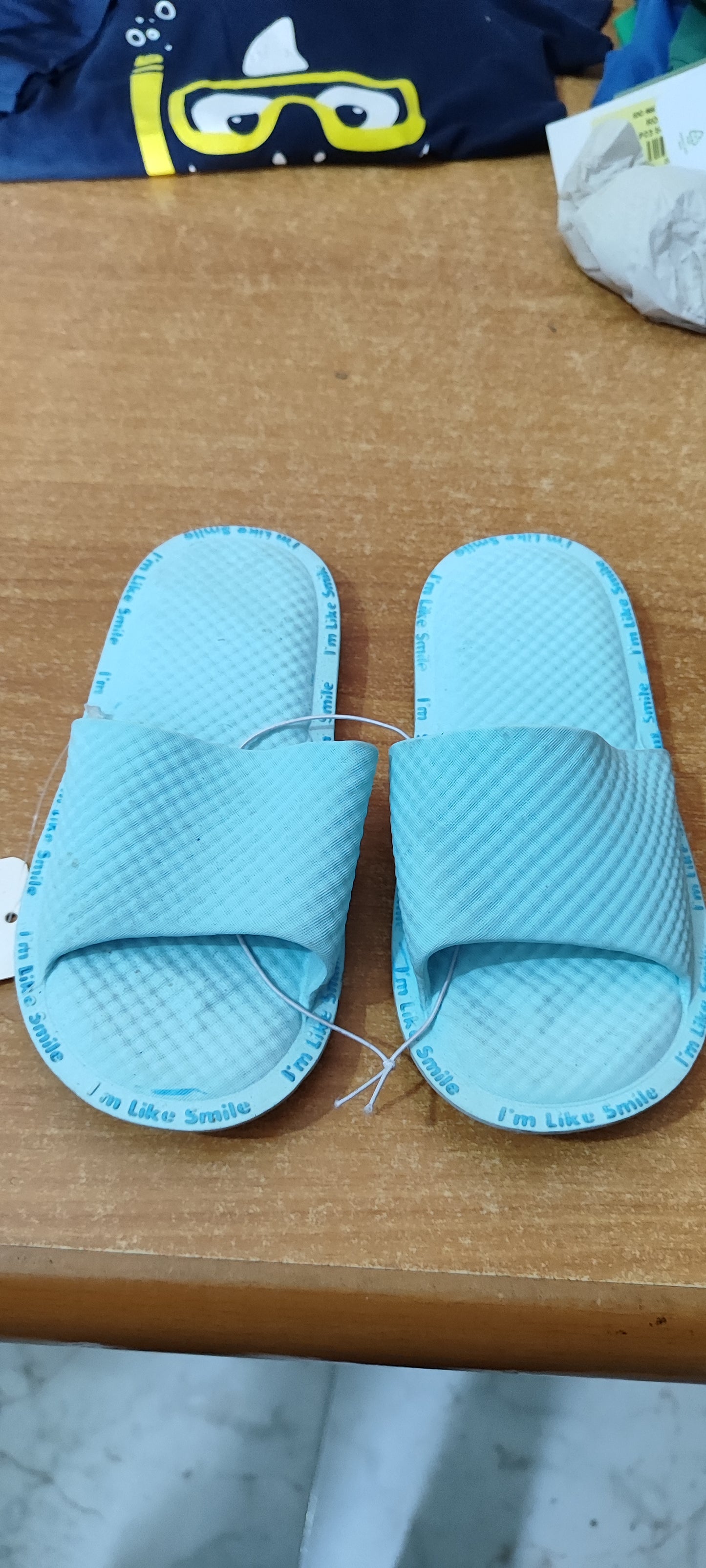 Pantofole bimbi in gomma a 1,60