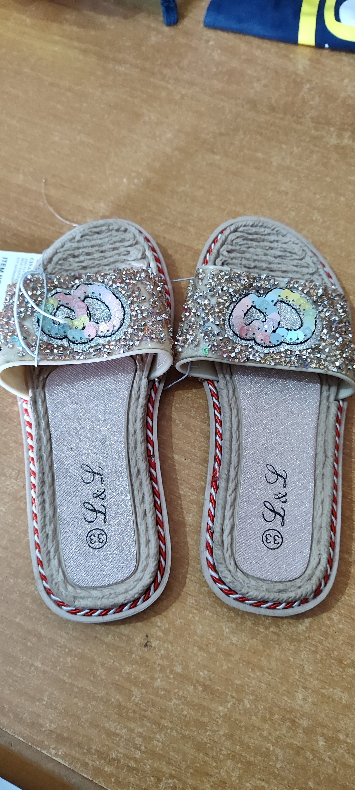 Pantofole brillantini bimbi a 1,80