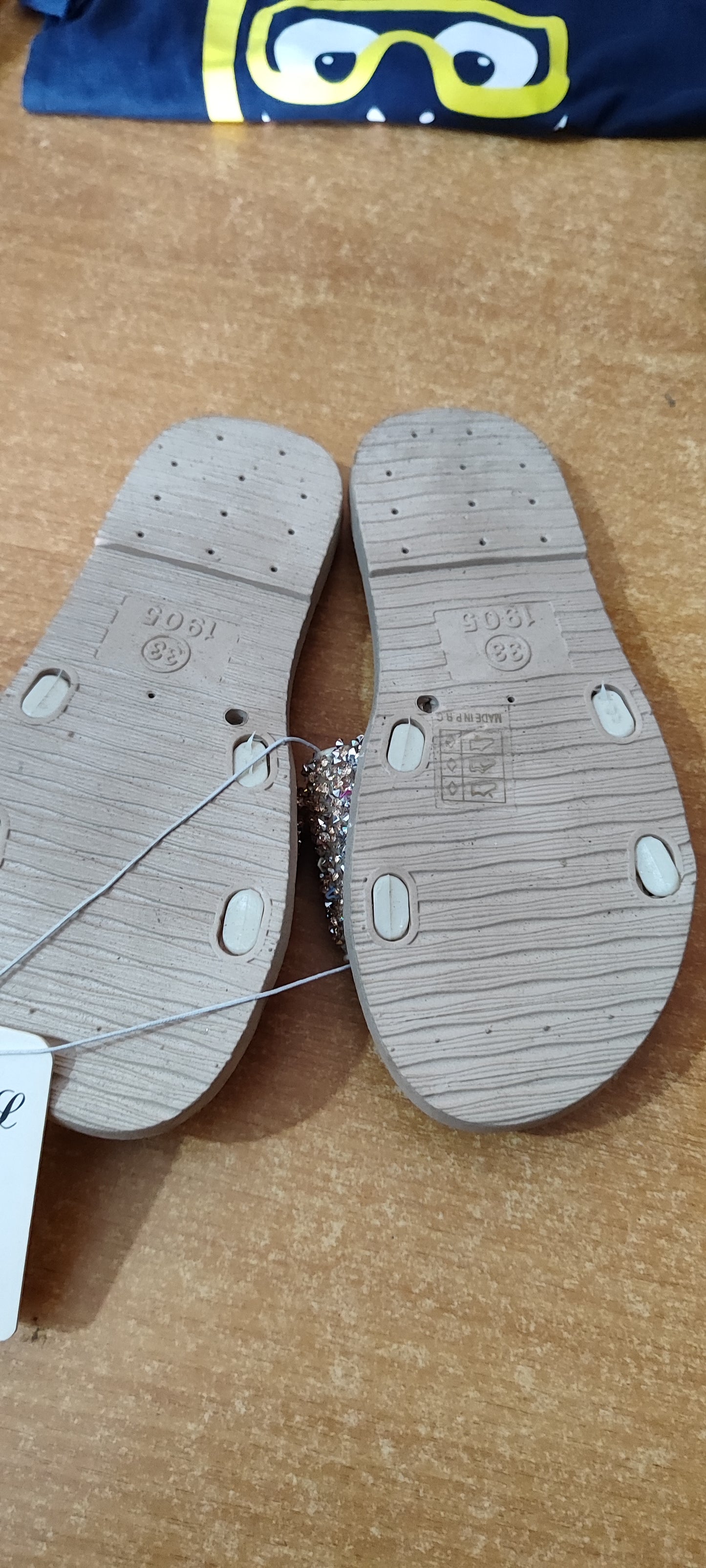 Pantofole brillantini bimbi a 1,80