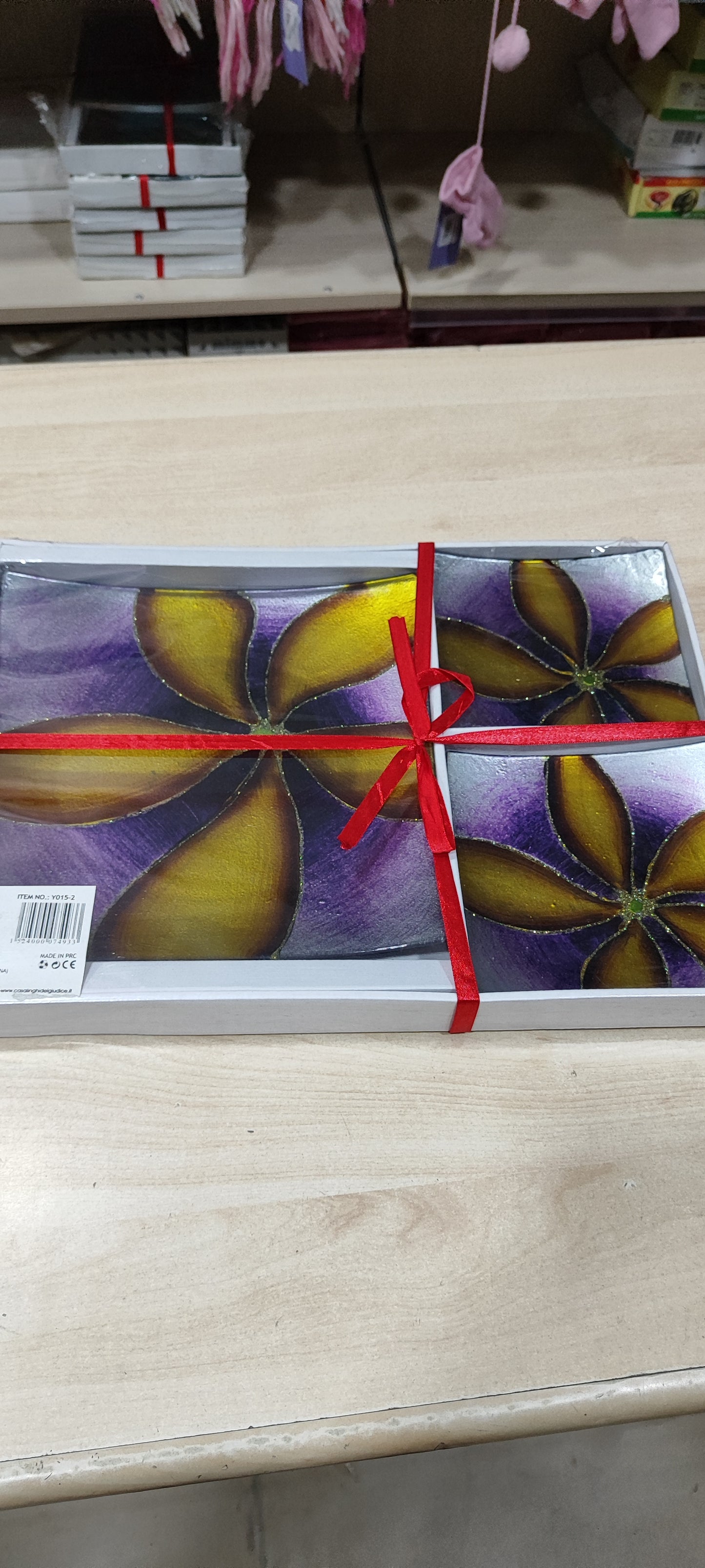 Tris centrotavola e svuota tasche a 5 euro