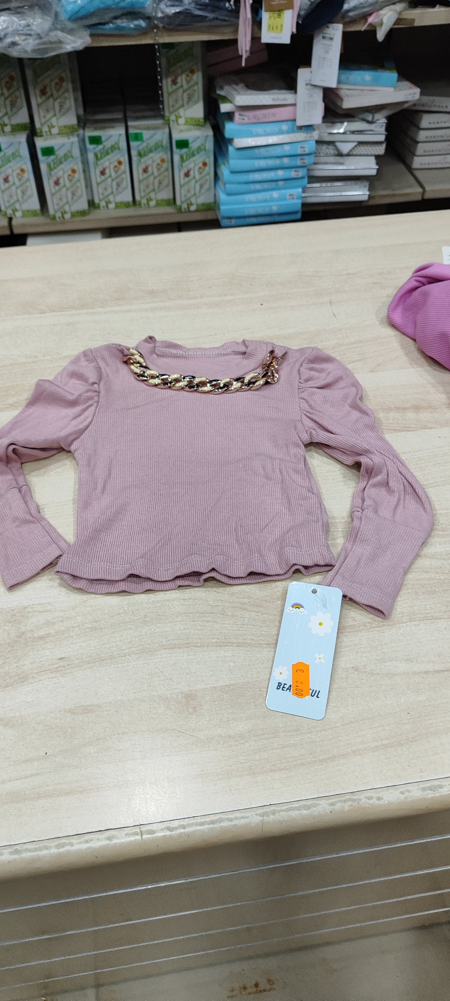 Magliette bimbi manica lunga cotone a 2 euro