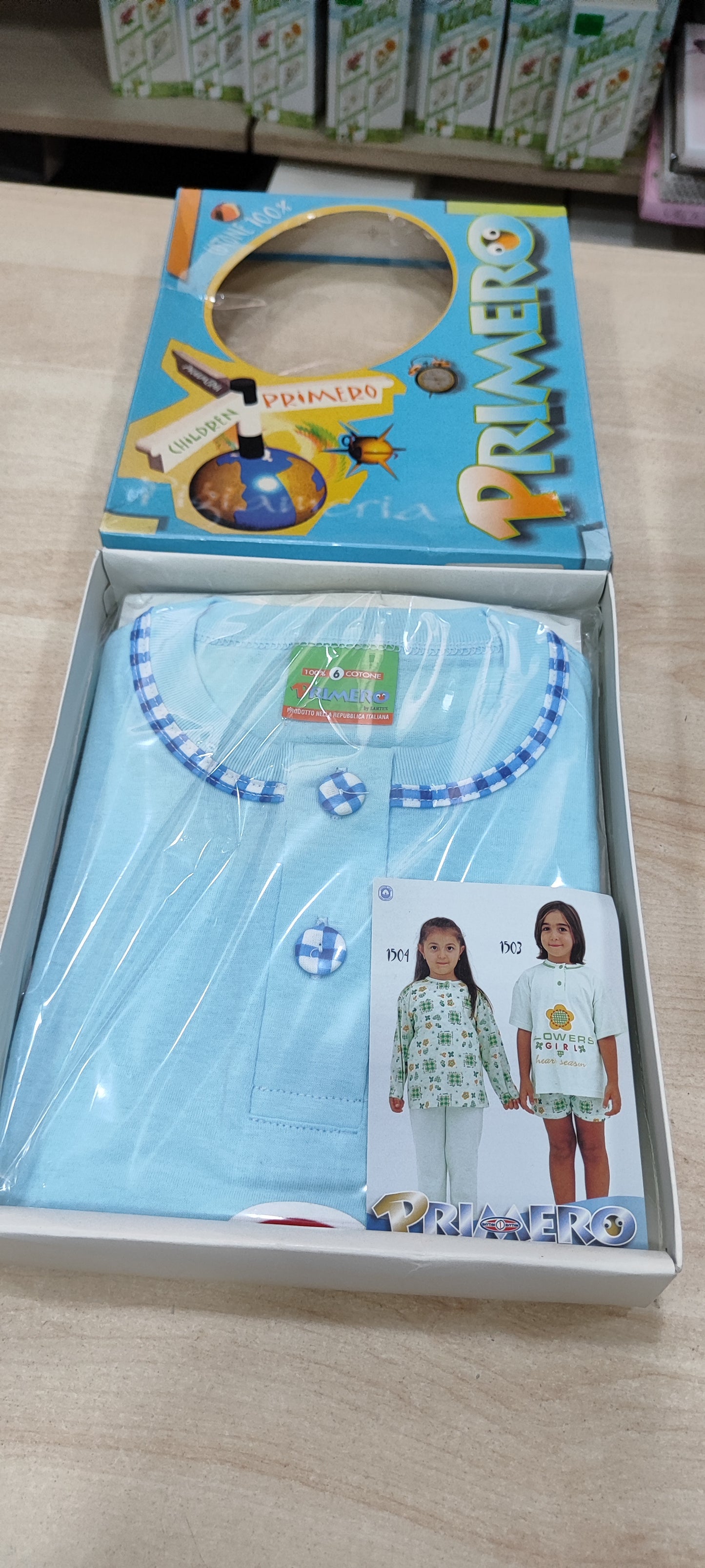 Pigiama bimbi cotone estivo a 3,50