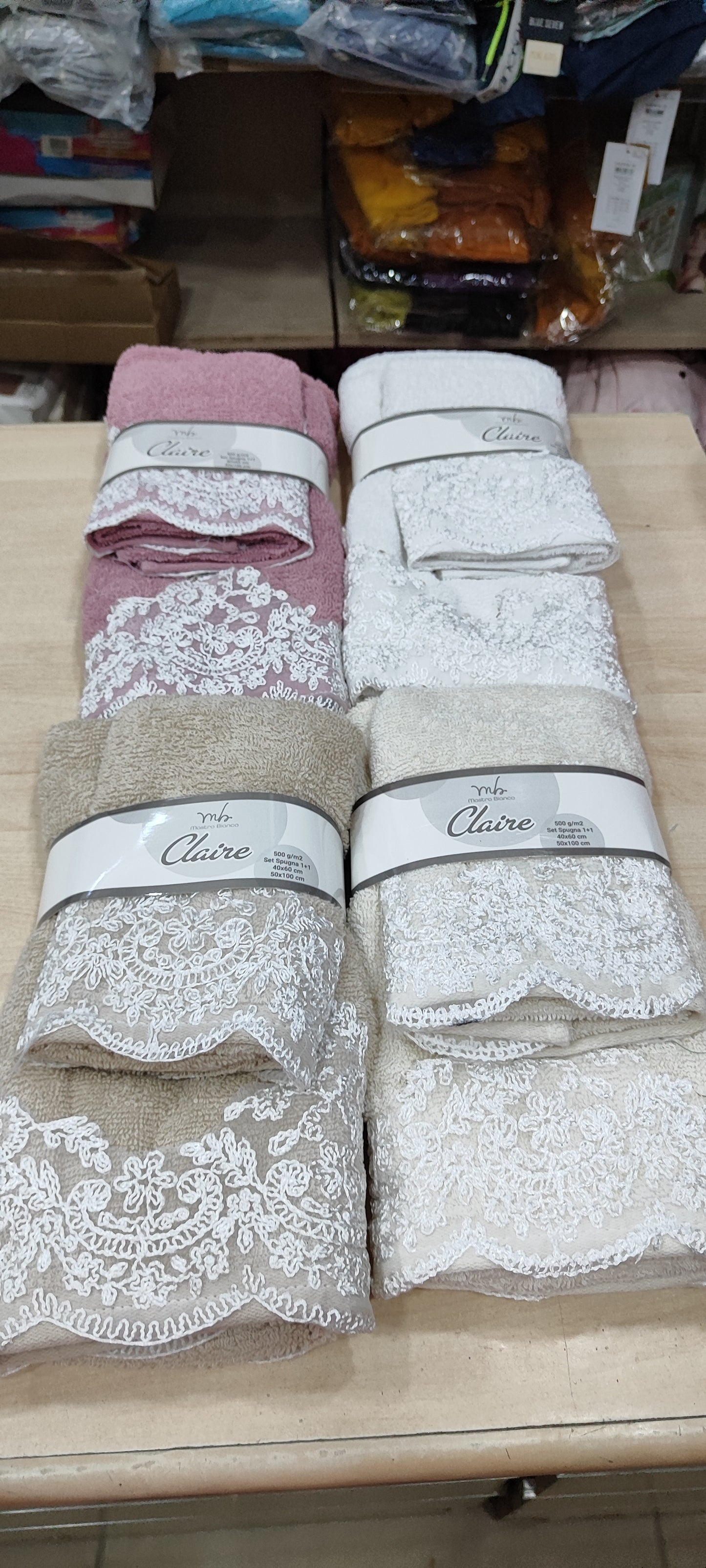 Offerta Set asciugamani firmate 1+1 3 euro a confezione