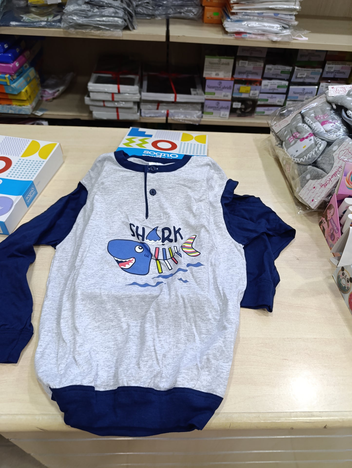 Pigiama bimbi cotone manica lunga a 4 euro
