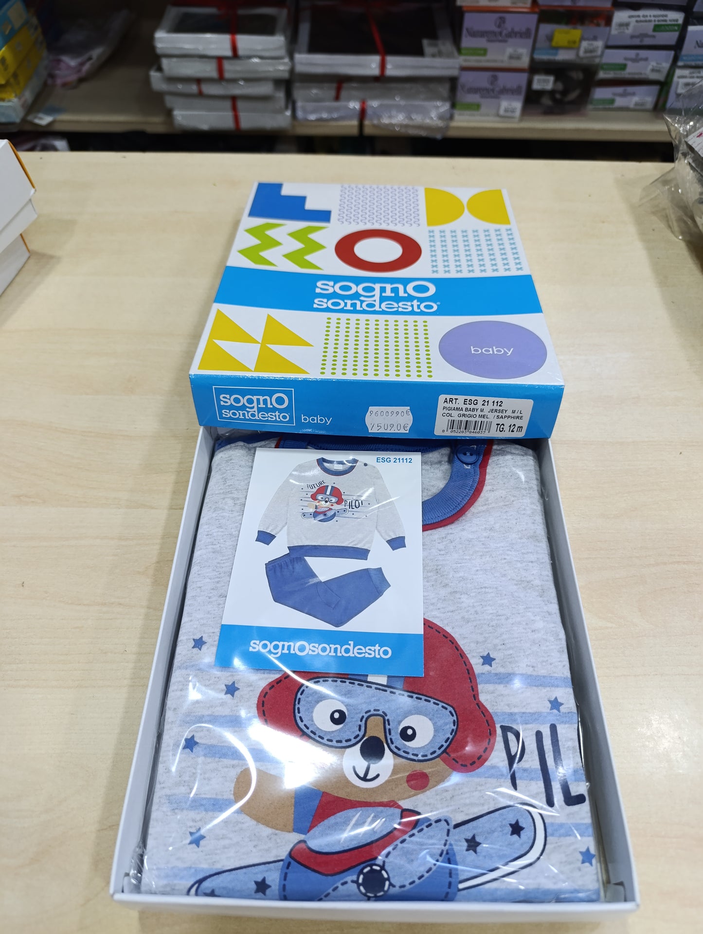 Pigiama bimbi cotone manica lunga a 4 euro