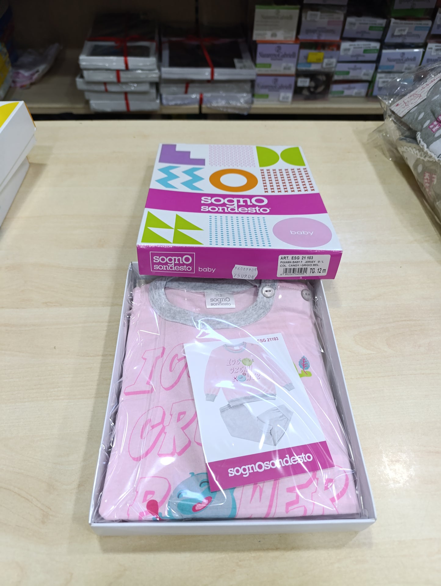 Pigiama bimbi cotone manica lunga a 4 euro