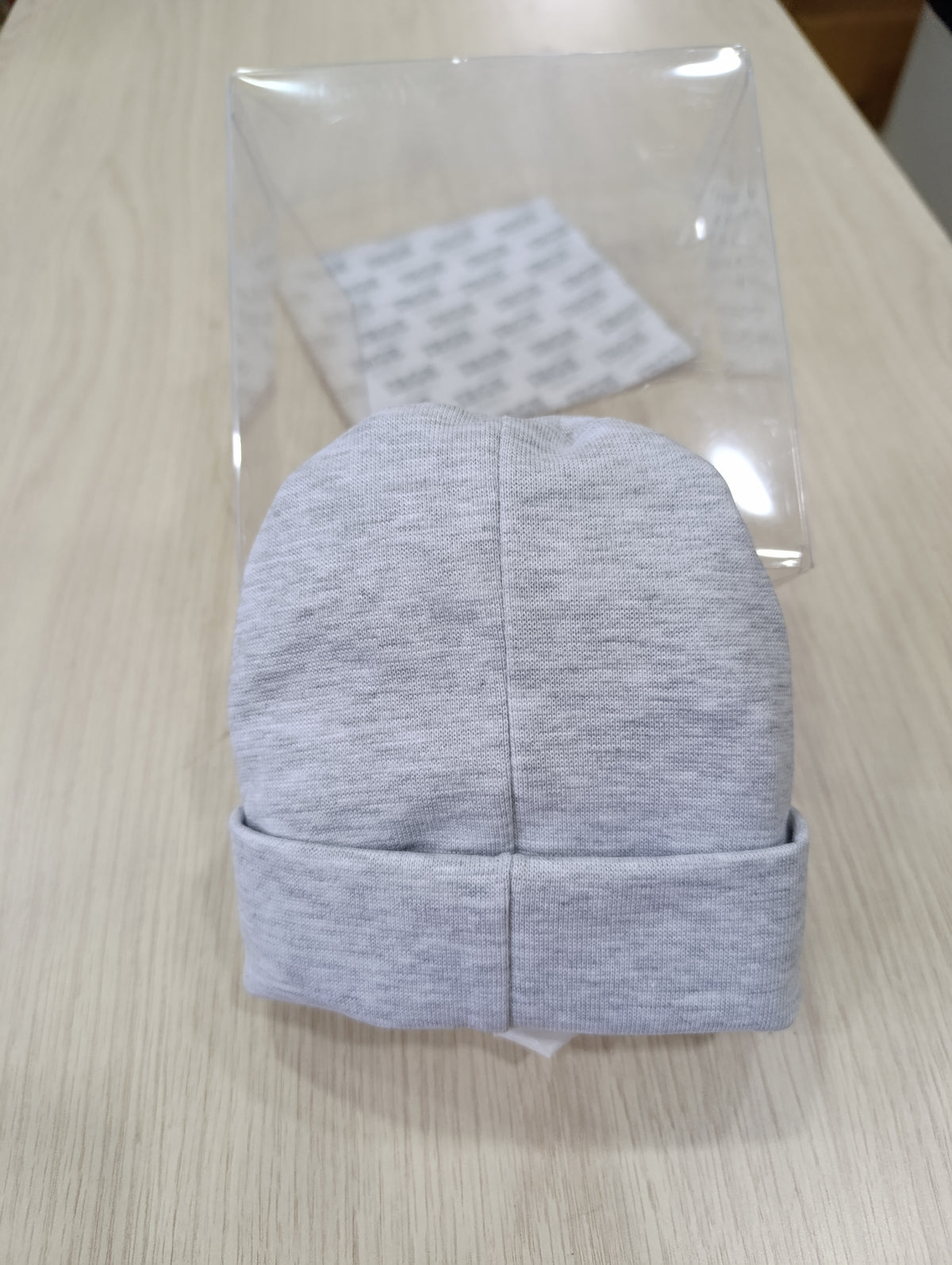 Cappello Neonato Grigio IRGE Baby - Prima Nascita Cotone 100%