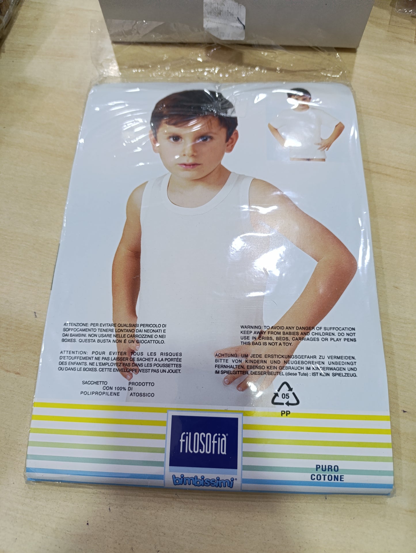 Offerta magliette e canotte intime bimbi a 1,50