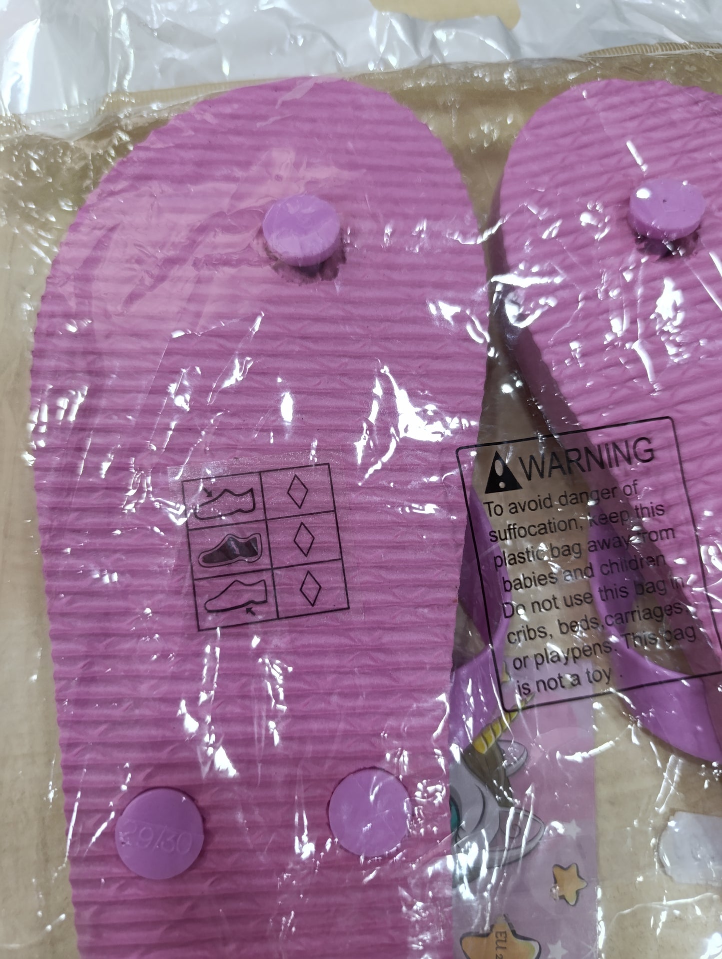 Infradito Bimba Unicorno Rosa N. 28-29