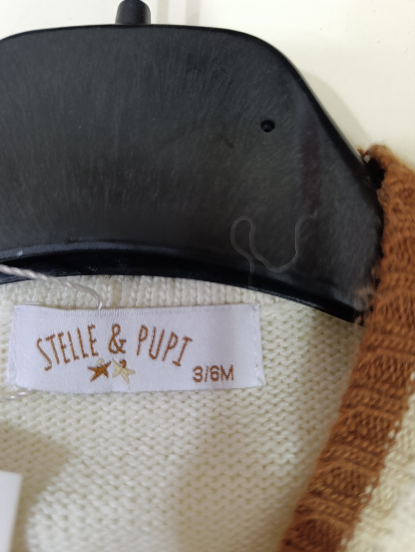 Maglioncino Neonato Stelle & Pupi 3-6 Mesi - Lana Leggera