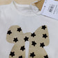 Maglietta Name It Bimba 6-9 Mesi Fiocco Glitter Oro | Nuova con Cartellino