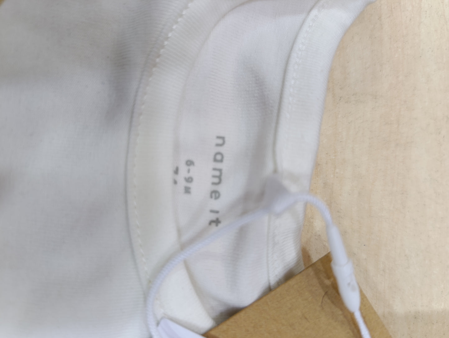 Maglietta Name It Bimba 6-9 Mesi Fiocco Glitter Oro | Nuova con Cartellino