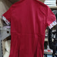 Camicia Donna Rossa Made in Italy Tg M | Collo e Polsi Fiori | Nuova