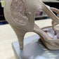 Sandali Tacco Alto Donna 38 Beige Strass | Ronda | Nuovi con Scatola
