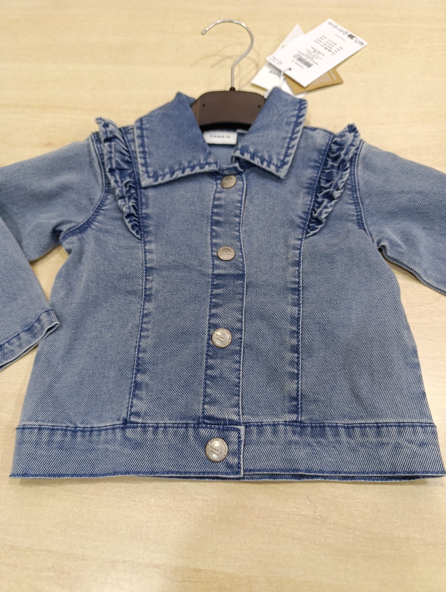 Giubbino Jeans Name It Bimba con Ruches | Nuovo con Cartellino