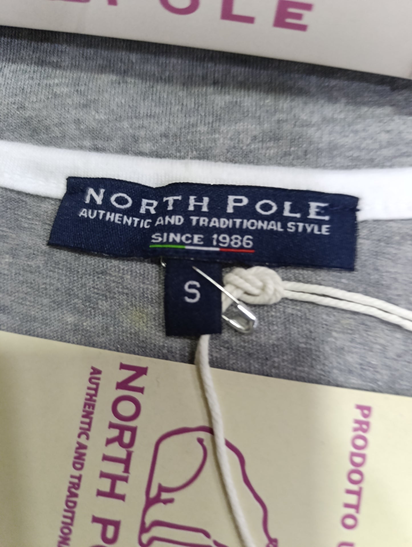 : Pigiama Donna North Pole Spalla Larga Cotone Grigio Melange - Tg S