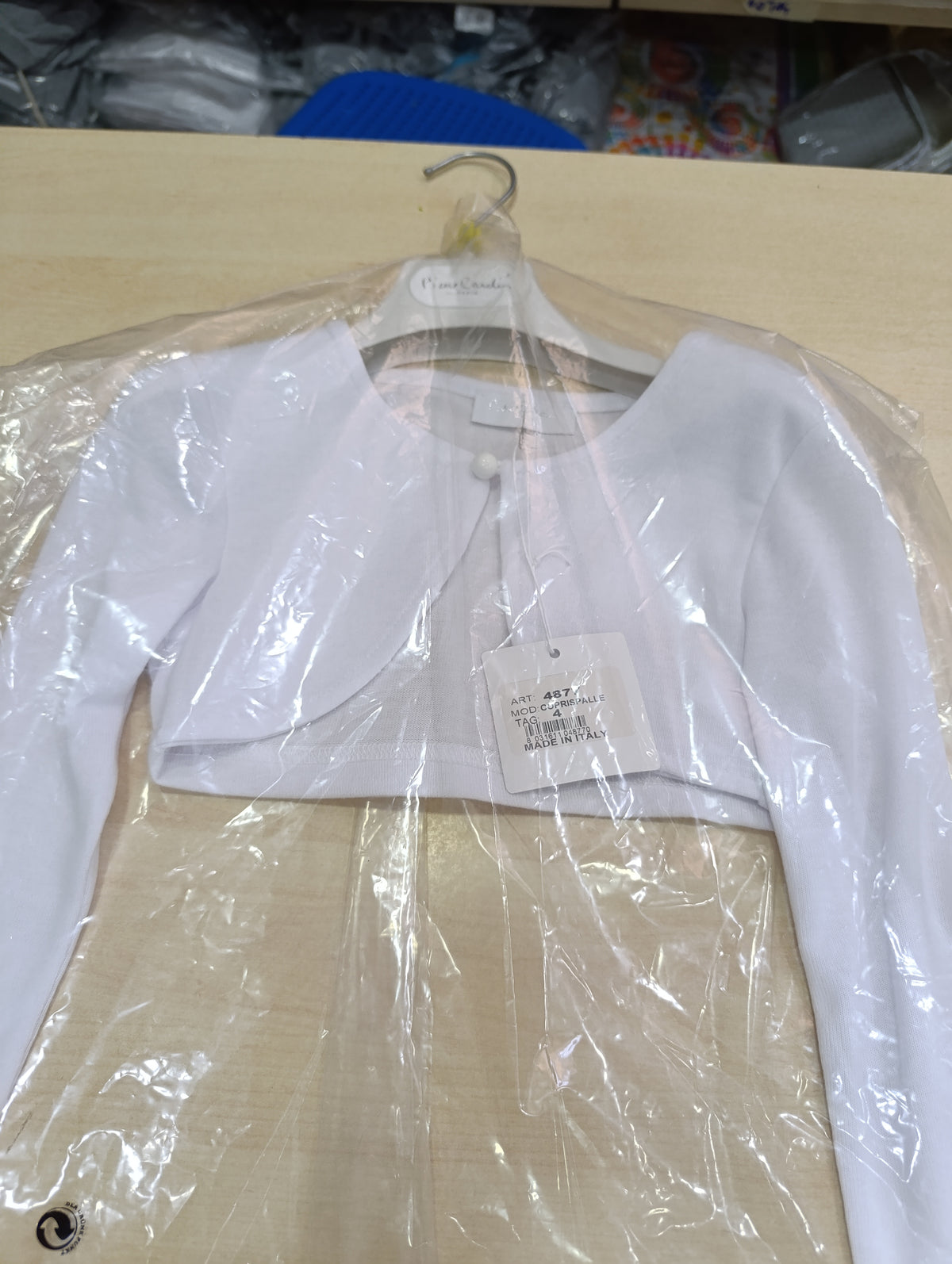 Coprispalle Bimba Bianco Pierre Cardin Taglia 4 Anni - Bolerino Cerimonia - Nuovo 3 euro