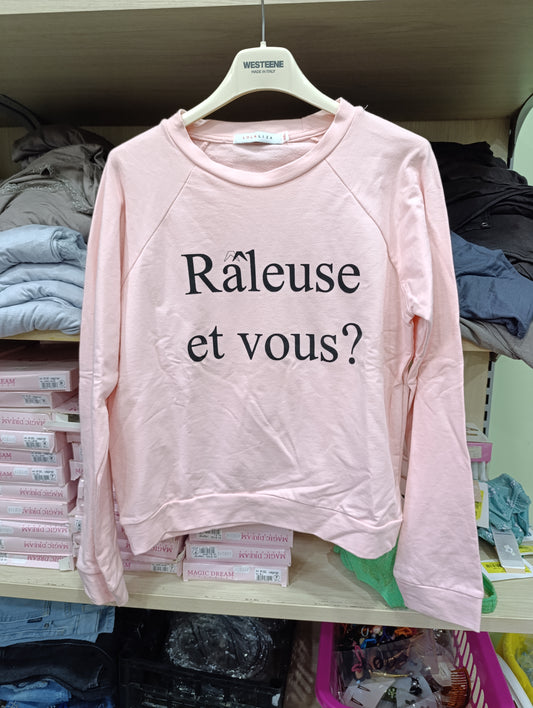felpe ragazze a 2 euro colore rosa