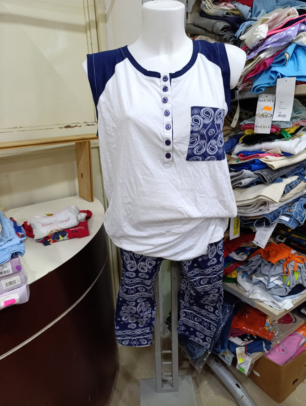 Pigiama donna in cotone a 3 euro