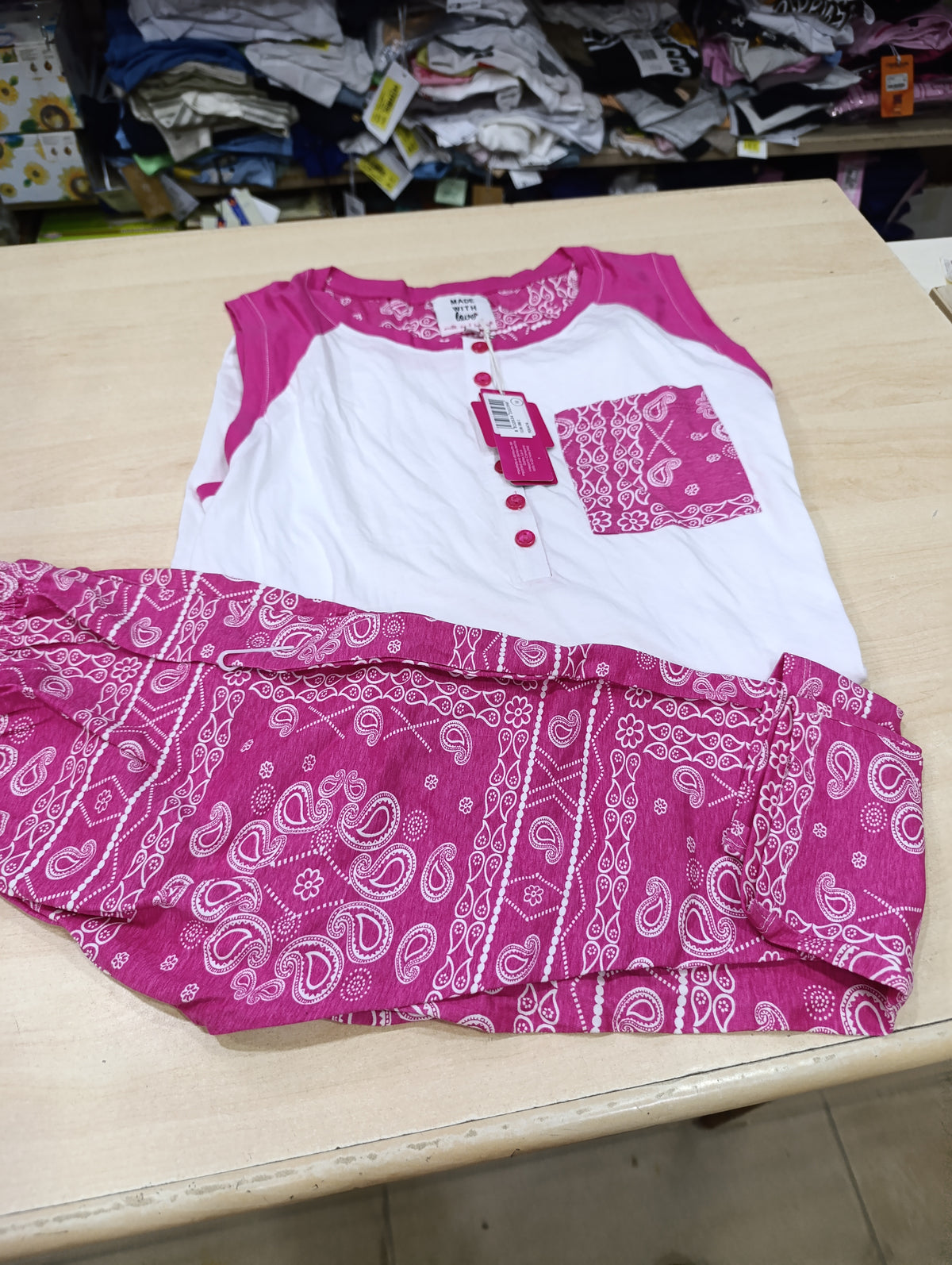 Pigiama donna in cotone a 3 euro