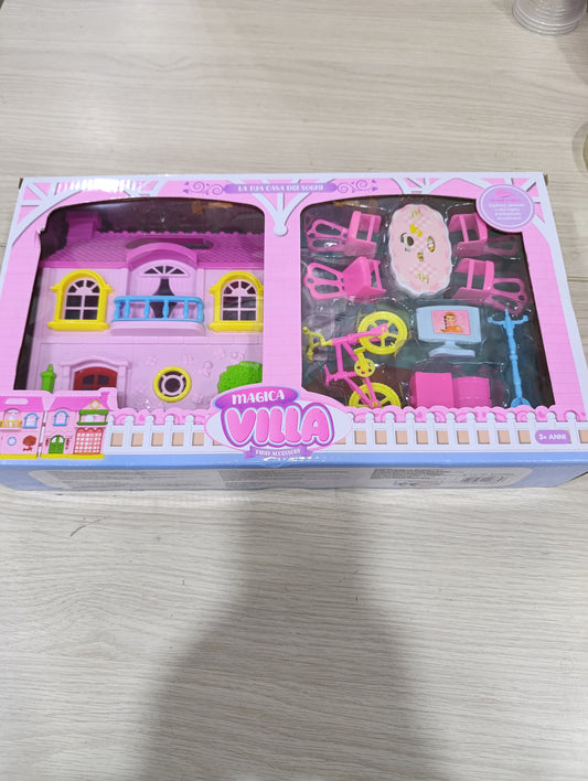 Magica Villa - Casetta delle Bambole con Accessori - La Casa dei Sogni 3+ Anni