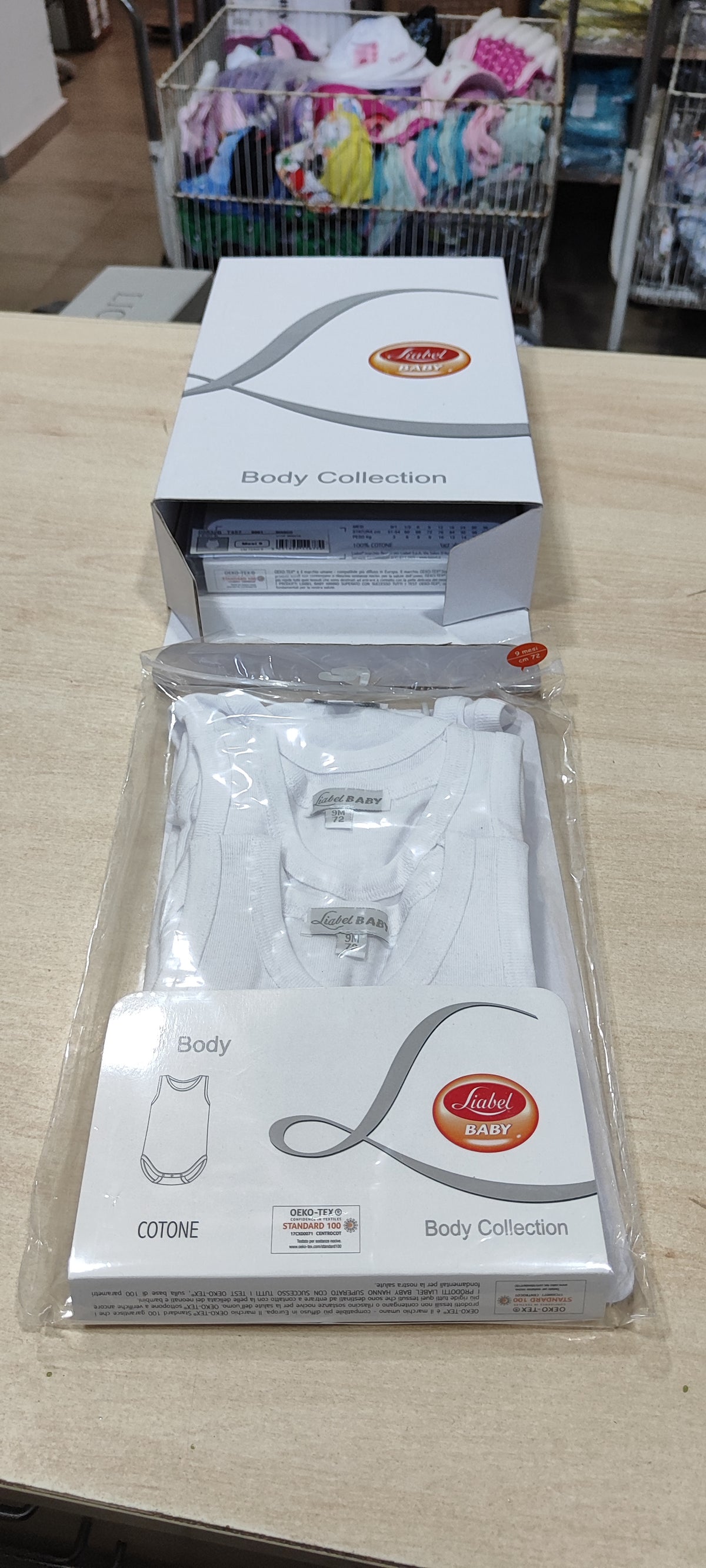 Offerta body neonati in cotone a 1,50