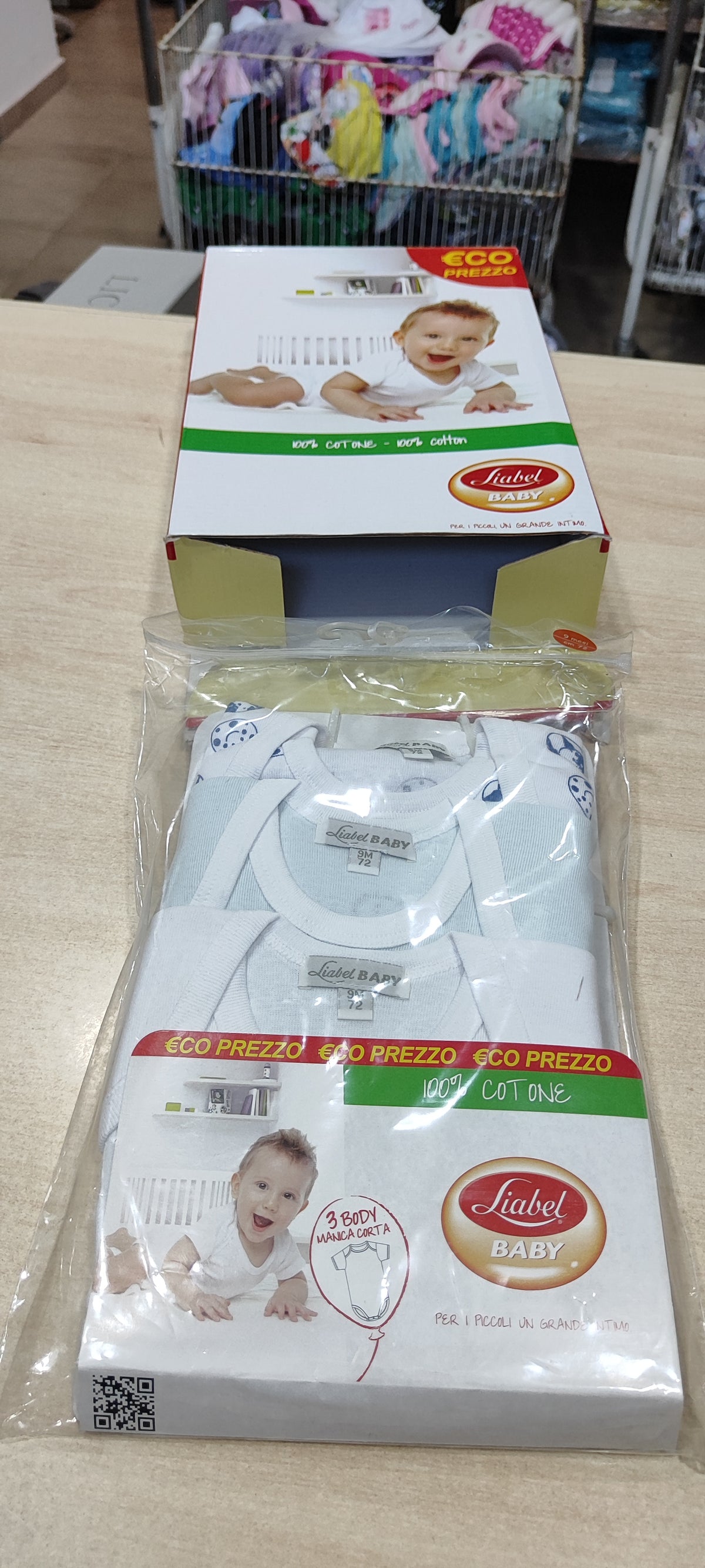Offerta body neonati in cotone a 1,50