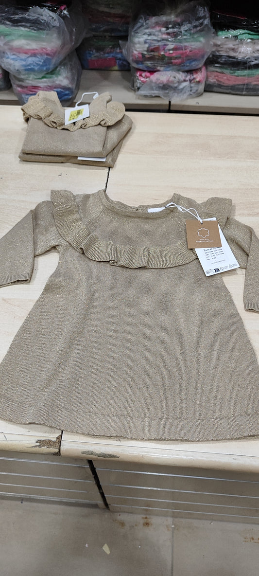 Vestitino bimba colore oro 7 euro