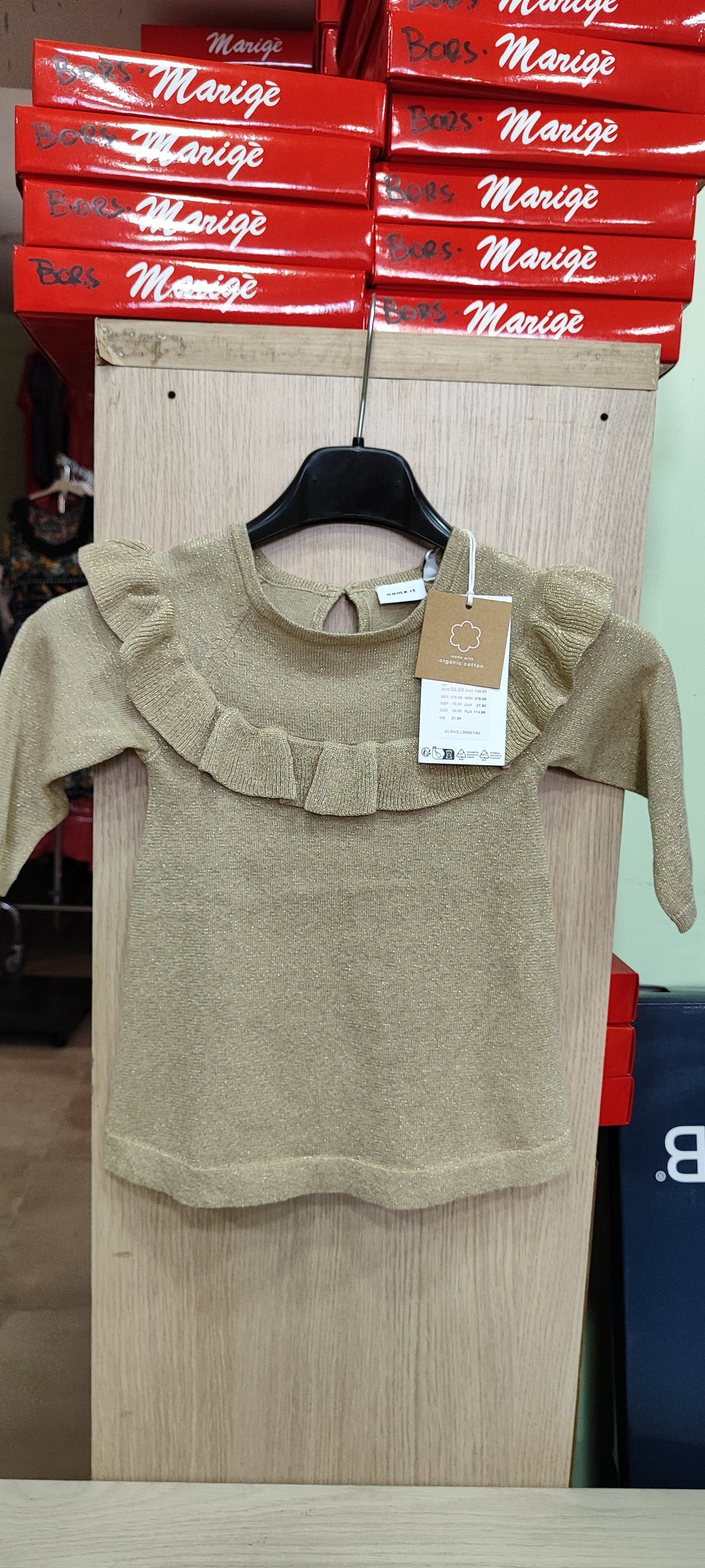 Vestitino bimba colore oro 7 euro