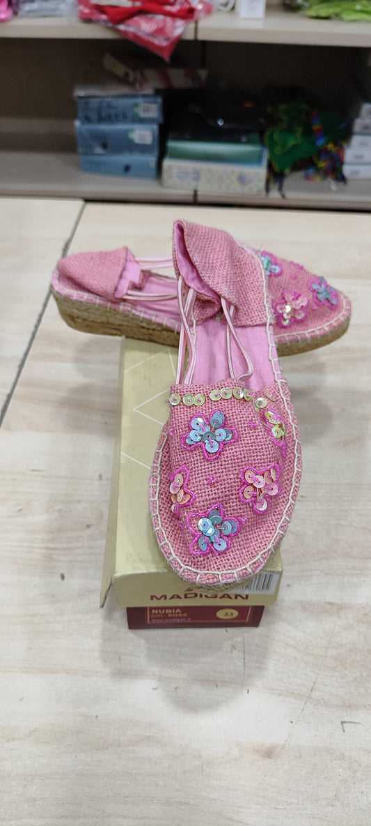 Scarpina bimba rosa e turchese a 1,50