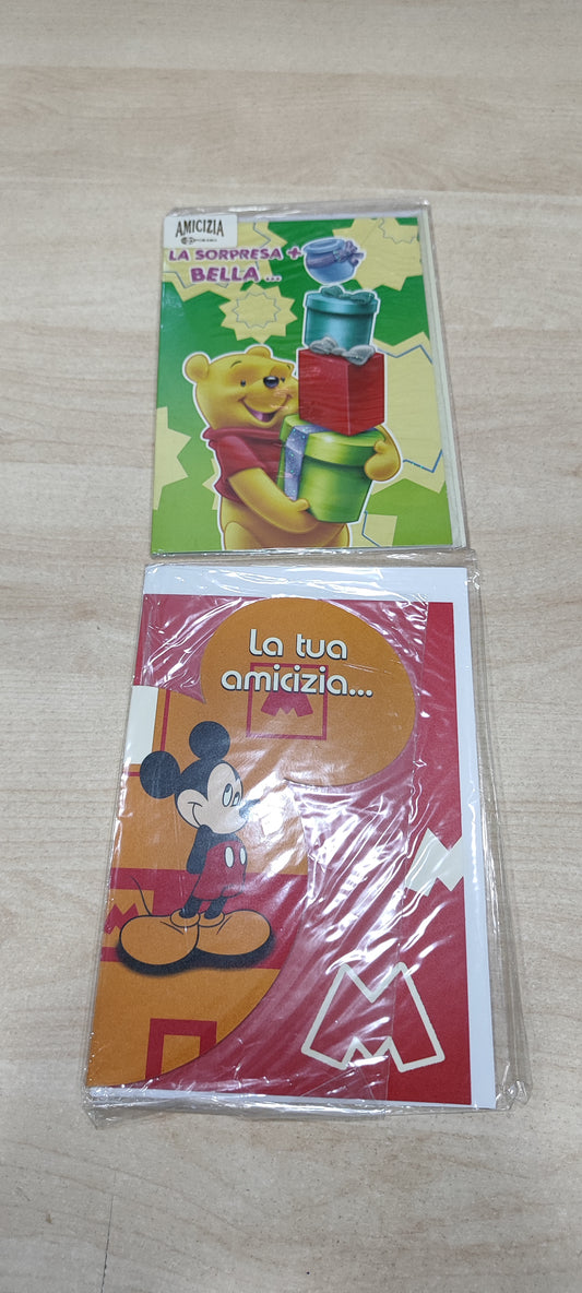Bigliettini auguri Disney a 0,50