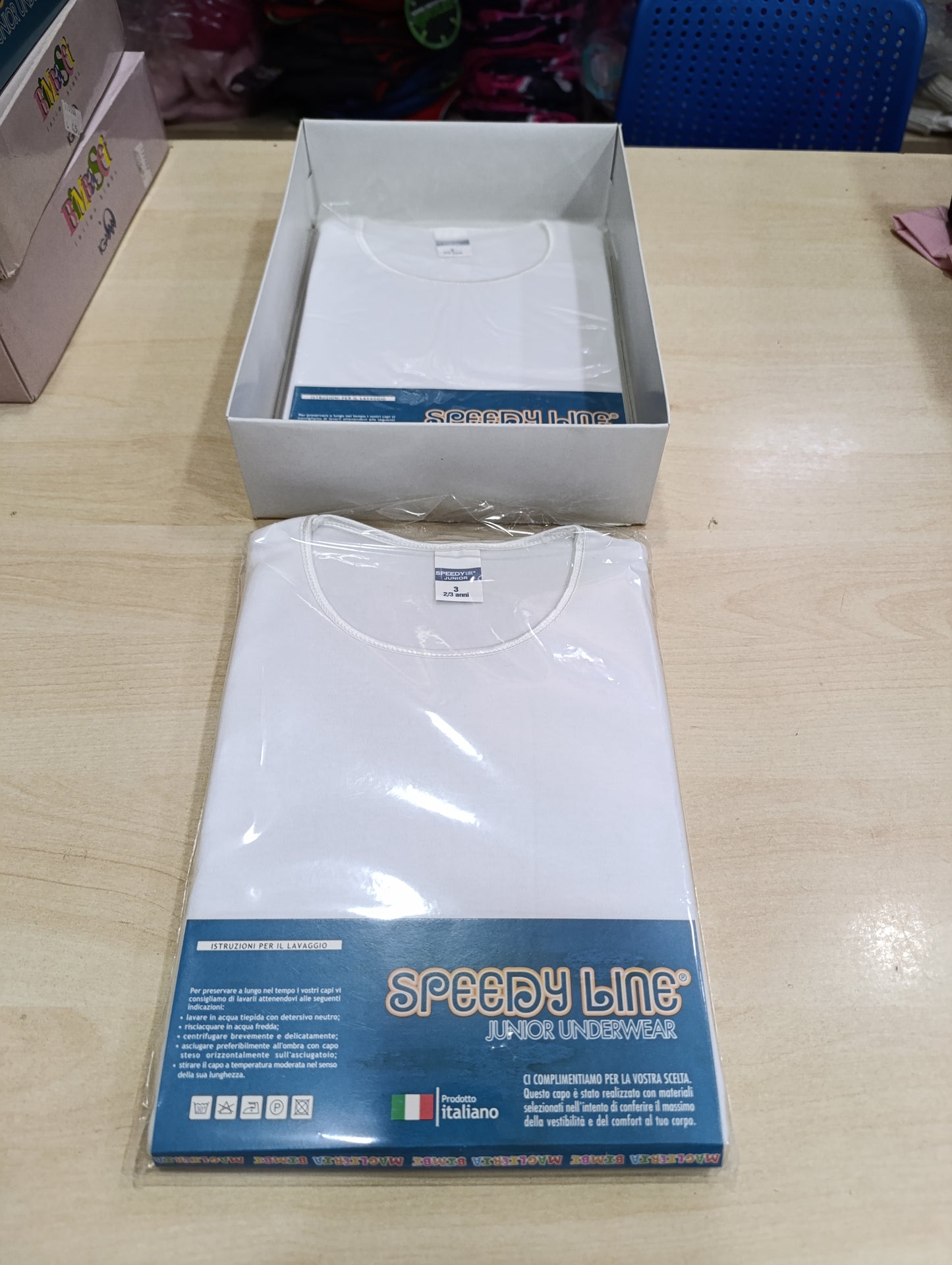 Magliette intime bimbi in caldo cotone a 1,50