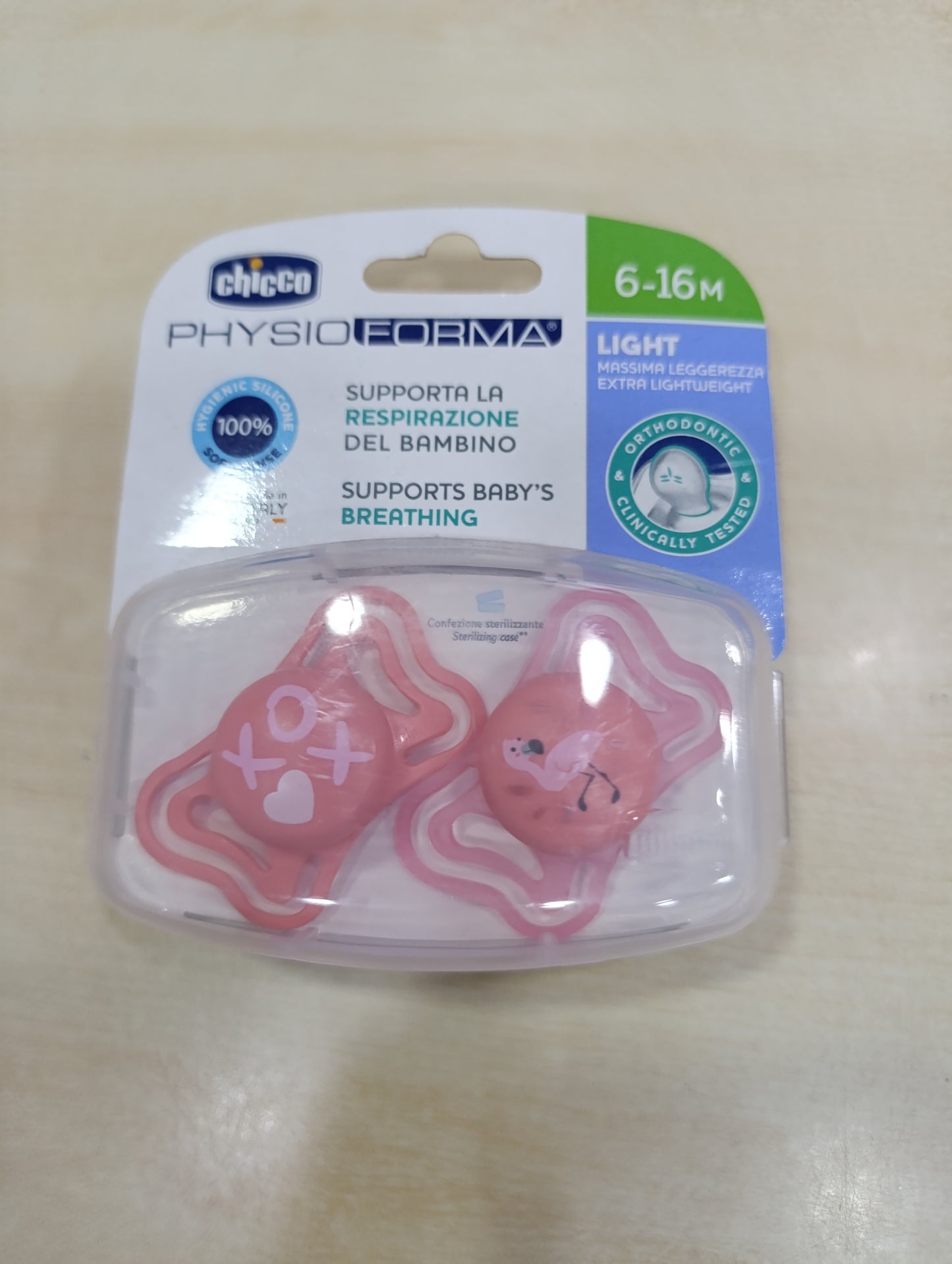 Confezione di succhietto  chicco a 3,50 a confezione da 2 pezzi