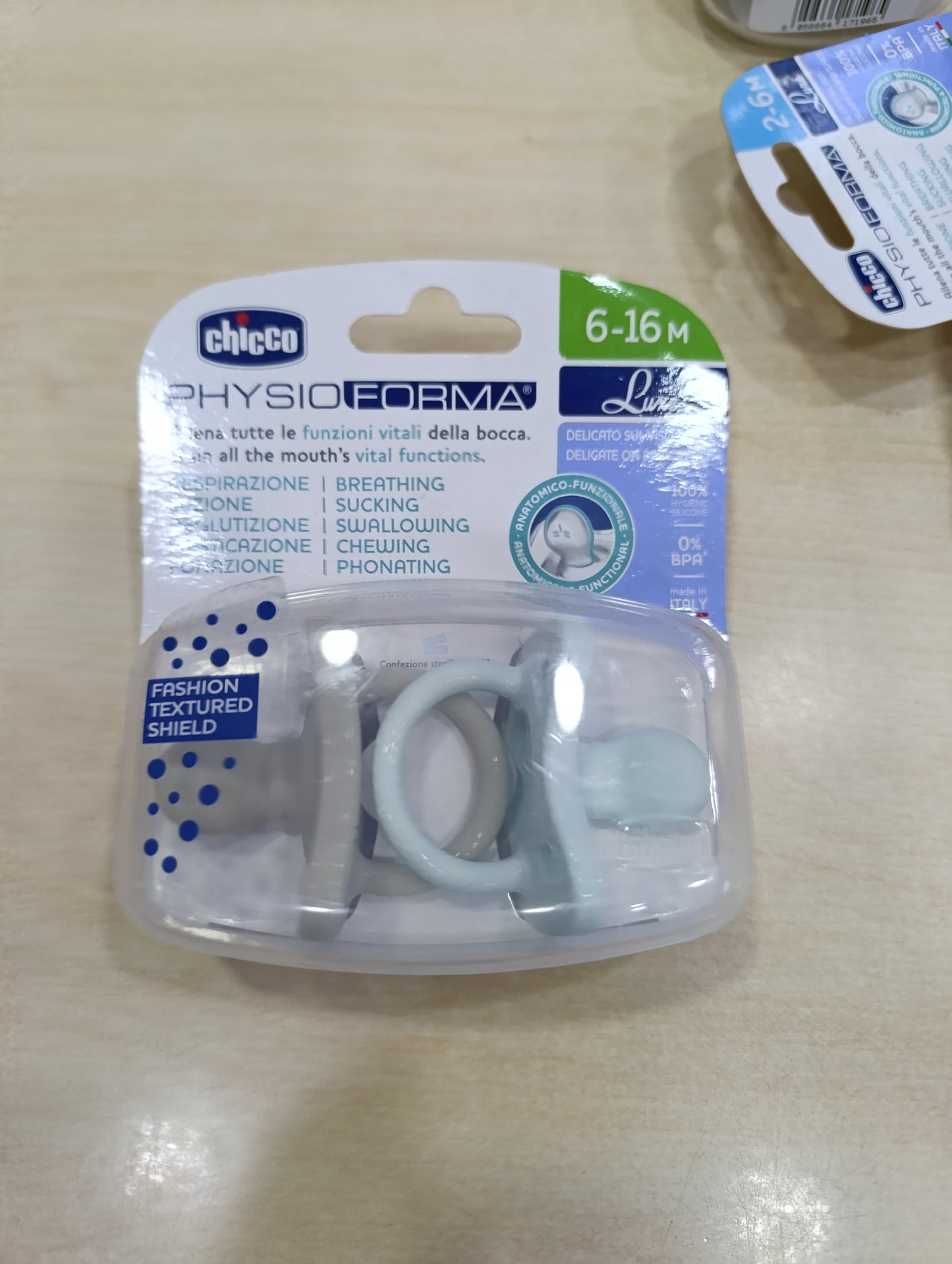 Confezione di succhietto  chicco a 3,50 a confezione da 2 pezzi