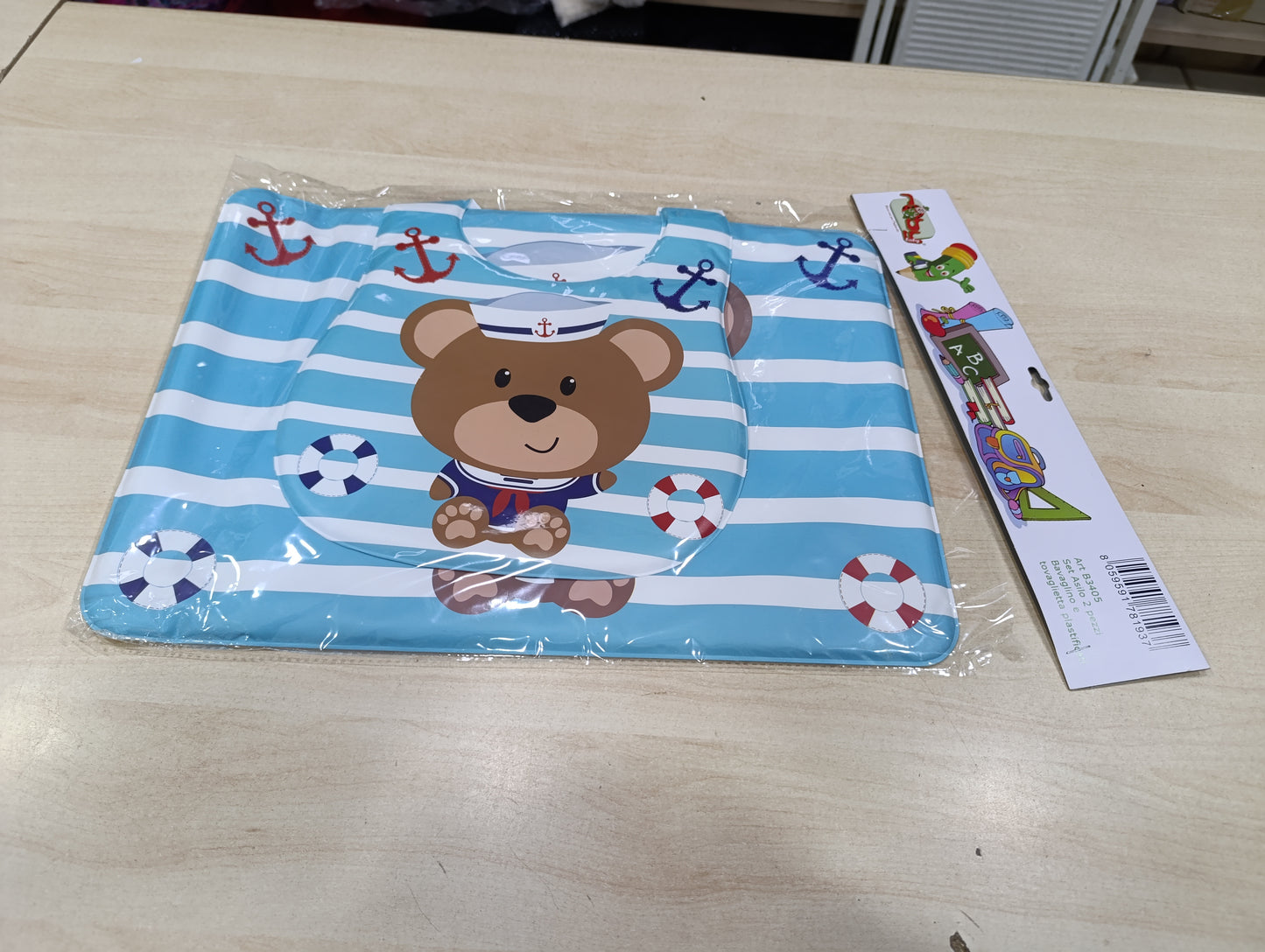 Set pappa colore celeste a 2 euro