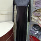Abito donna nero lungo tg s