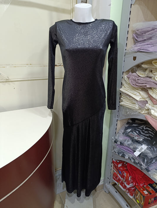 Abito donna nero lungo tg s