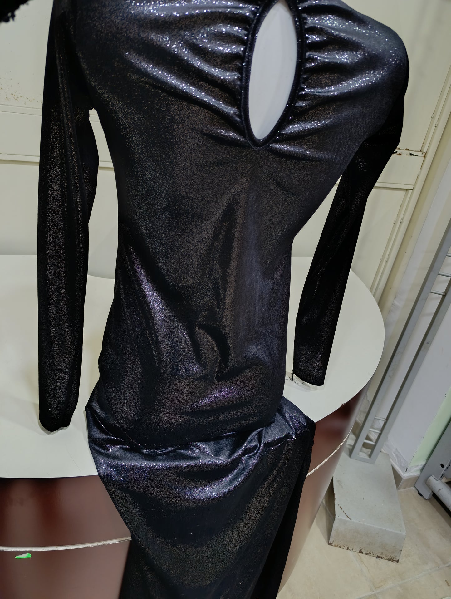 Abito donna nero lungo tg s