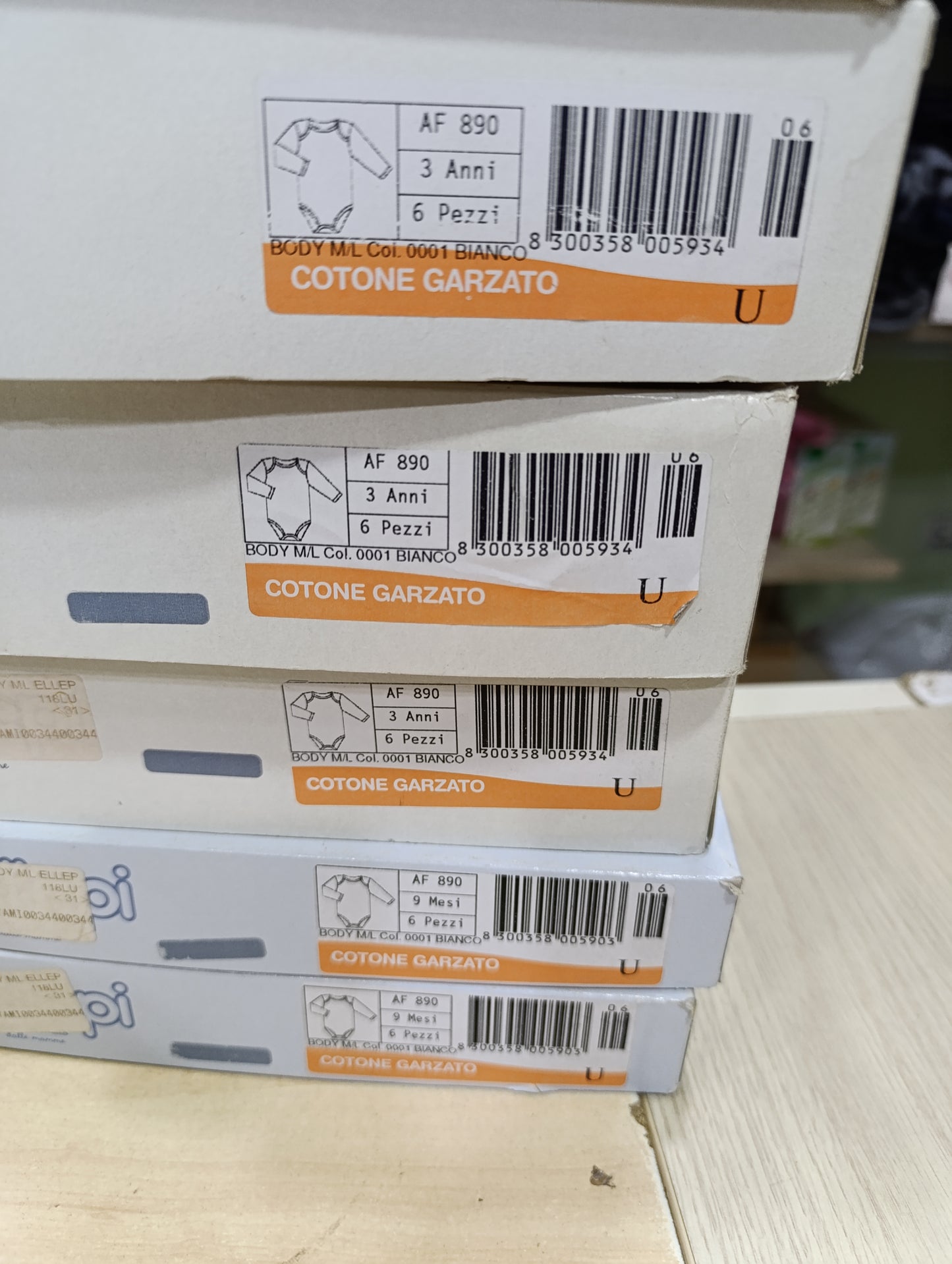 Body intimi bimbi caldo cotone a 1,50