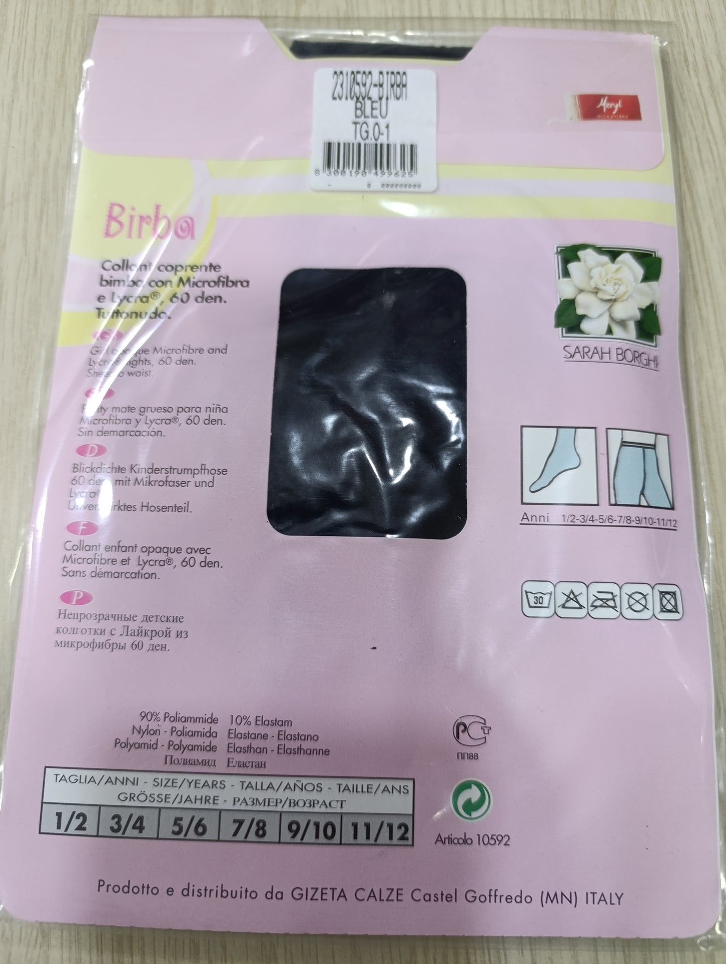 Collant bimba filanca 0,50