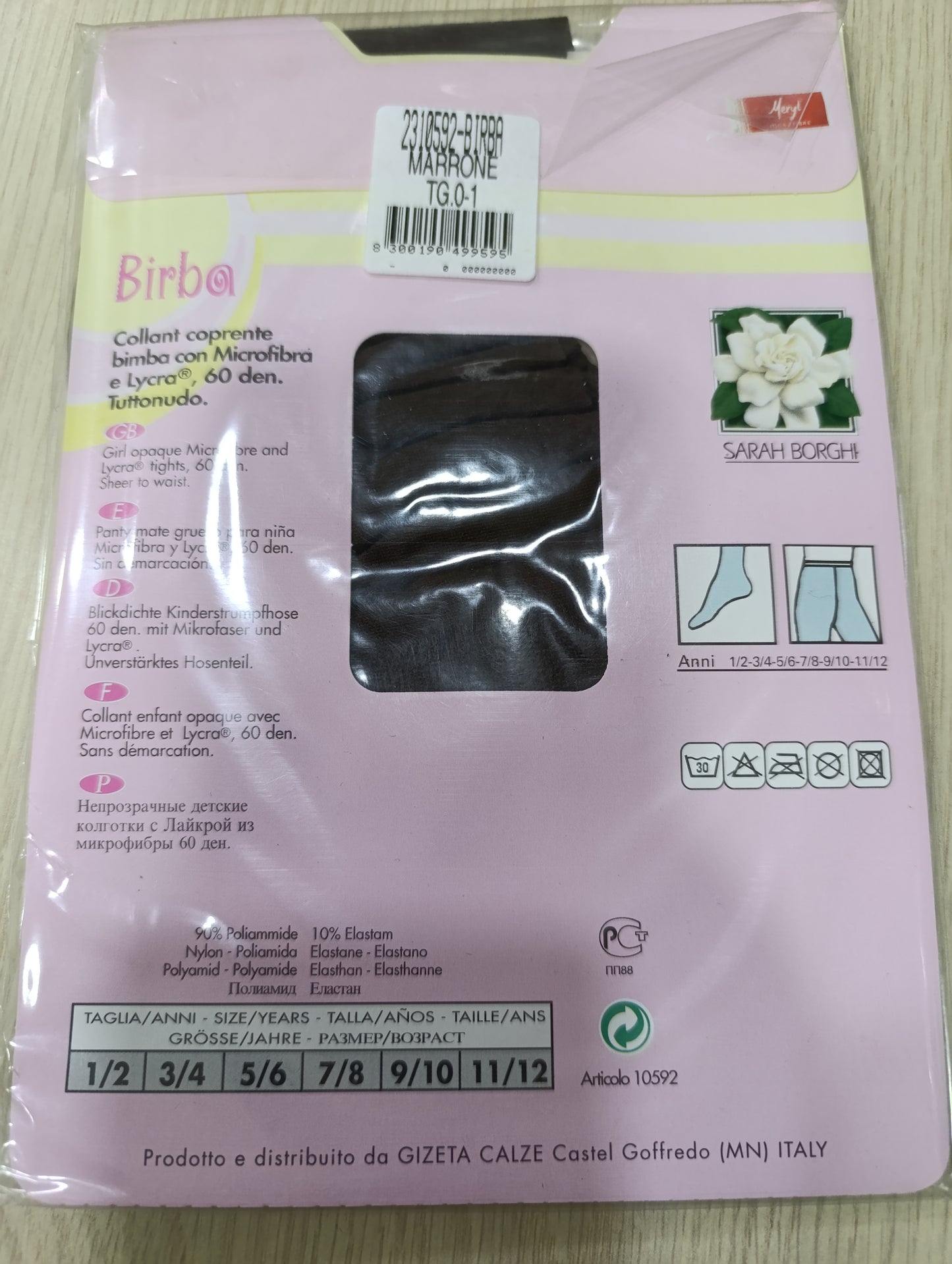 Collant bimba filanca 0,50