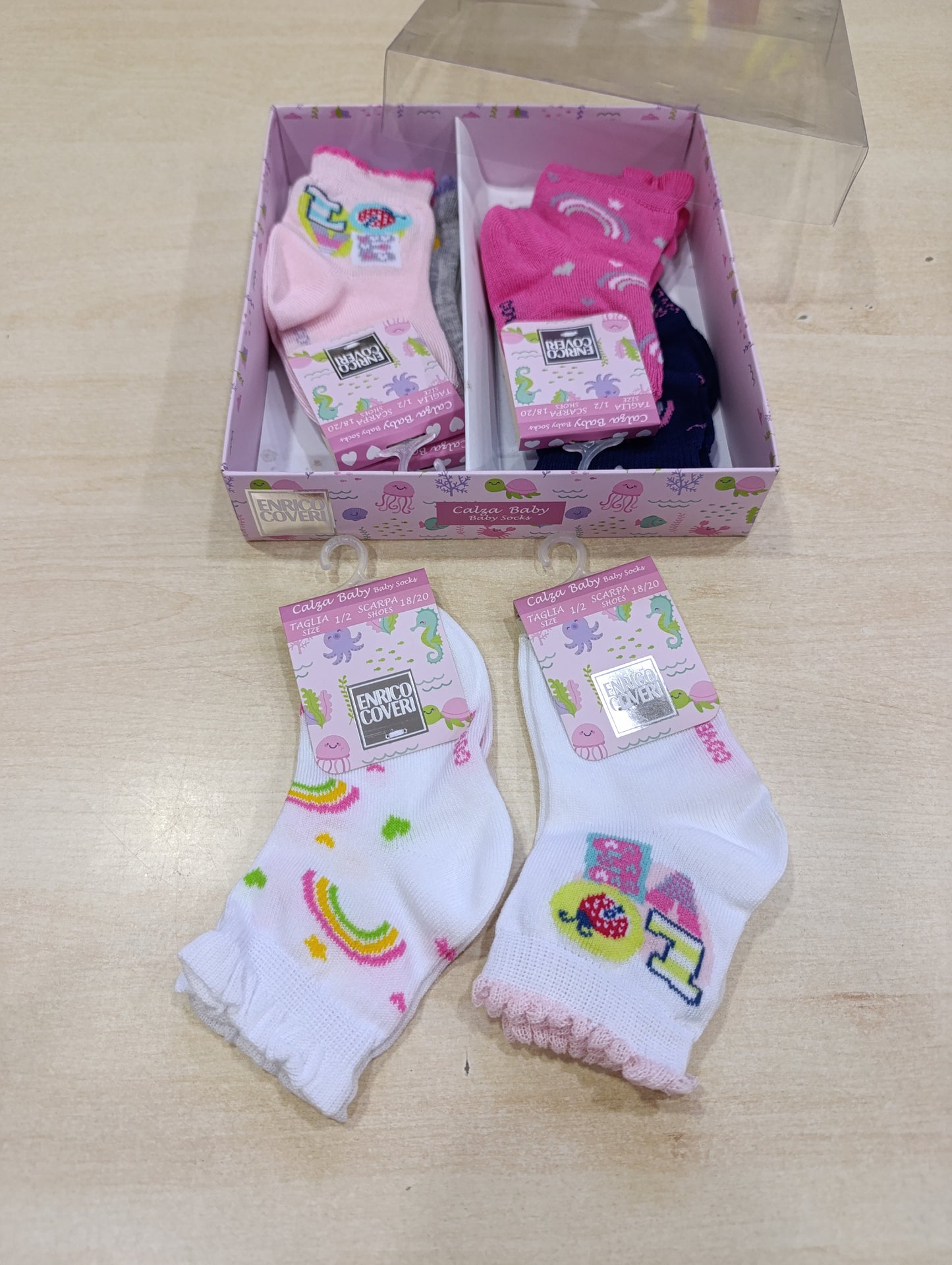 Calzini bimbi a 0,60 centesimi in cotone