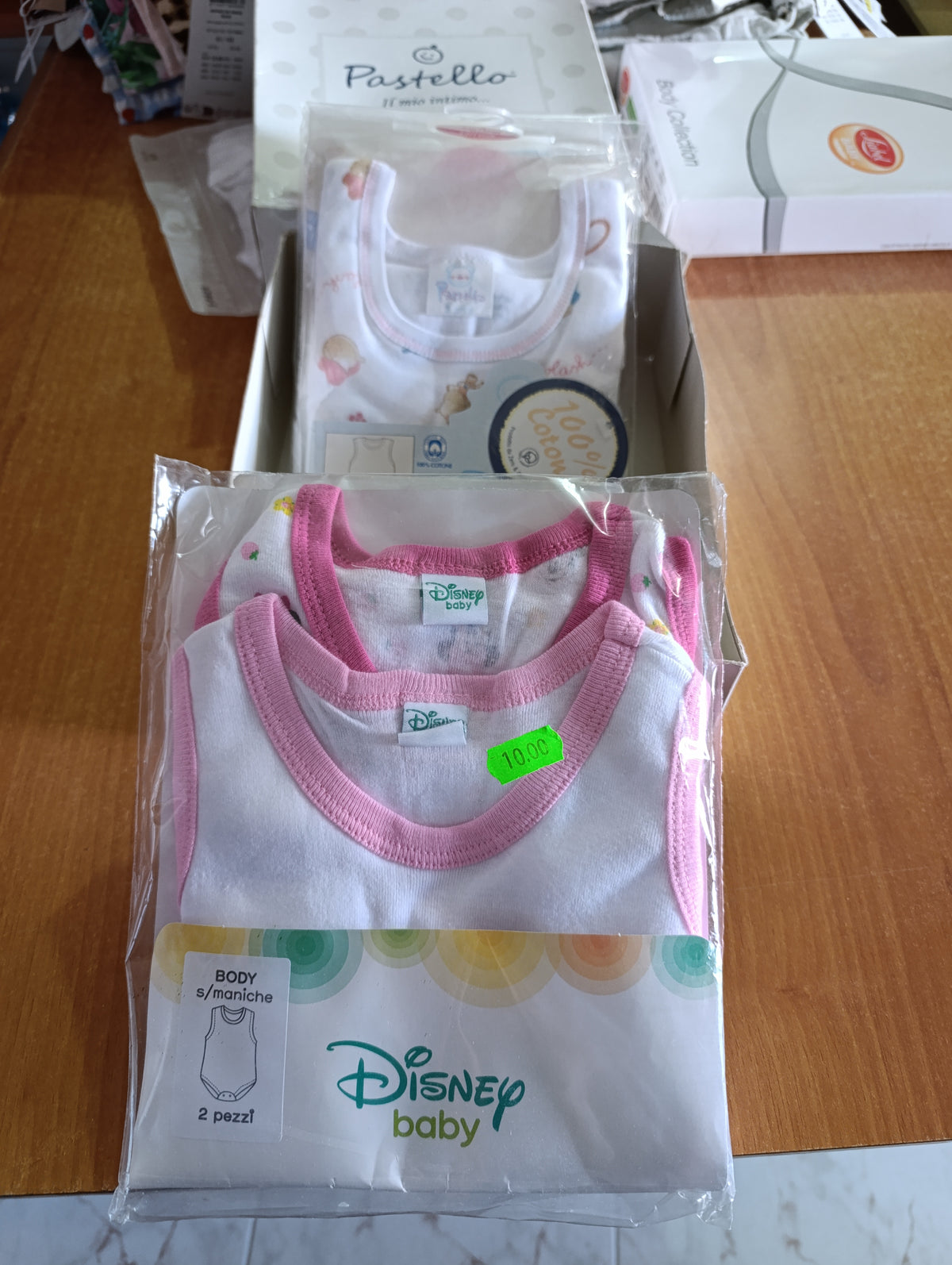 Offerta body neonati in cotone a 1,50