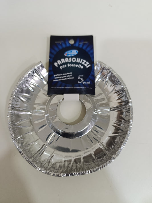 Set 5 Paraschizzi in Alluminio per Fornelli - Linea Coccinella