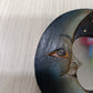 Specchio da Parete in Legno - Luna e Stelle - Specchietto Rotondo Decorativo Etnico