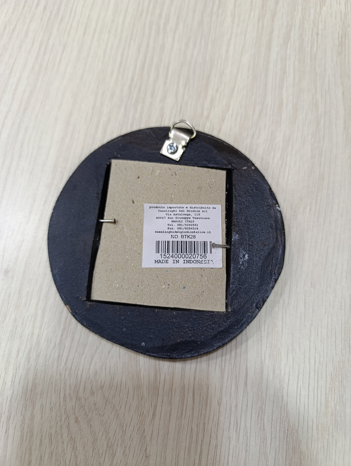 Specchio da Parete in Legno - Luna e Stelle - Specchietto Rotondo Decorativo Etnico